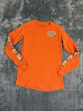 Dragon Ball Z Master Roshi Orange Long Sleeve Graphic Tee M